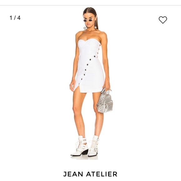 jean atelier claudia mini dress Claudia Sequin Denim Dress in Light Wash by Revolve